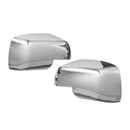 Pair Full Chrome Car Wing Side Mirror Cover Caps For Land Rover Discovery Freelander 2