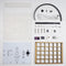 Geekcreit DIY Multi-function LED Cool Music Spectrum RGB Color Palette Clock Kit