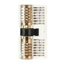 3Pcs Transparent Cutaway Inside View Of Practice Padlock Locksmith Practice Training Skill Set Lock Picks