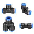Pneumatic Push In Fittings for Air Water Hose Pipe Connectors Tube Connector