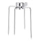 2Pcs BBQ Skewer Stainless Steel Barbeque Kebab Camping Cooking Grill Stick Fork