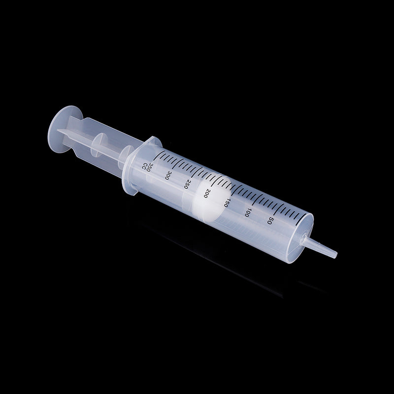 350ml Plastic Dispensing Syringe w/ Double Scale for Refilling and Measuring Liquids Industrial Glue Applicator