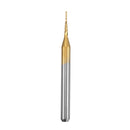 Drillpro 10pcs 0.7mm Carbide End Mill Cutter Titanium Coated Engraving Milling Cutter