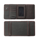 Universal Multi-function Car Sun Visor CD Clip Card Leather Bag Phone Sun Glassess Holder