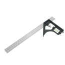 BERRYLION 300mm Adjustable Combination Square Angle Ruler 45/90 Degree with Bubble Level Multifunctional Gauge Measuring Tools