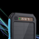 BAKEEY LED Dual USB Ports Solar Panel Power Bank Case 10000mah Waterproof Battery Charger DIY Kits Box Shell For Mobile Phones