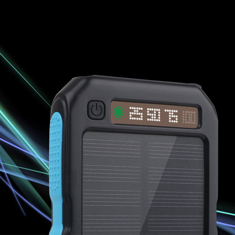 BAKEEY LED Dual USB Ports Solar Panel Power Bank Case 10000mah Waterproof Battery Charger DIY Kits Box Shell For Mobile Phones