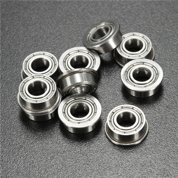 10pcs MF105ZZ 5x10x4mm Flanged Ball Bearings Double Shielded Ball Bearing