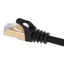 Black Cat7 28AWG High Speed Pure Copper Core Networking Cable Cat7 Cable LAN Network RJ45 Patch Cord 10 Gbps 8-Core Pure Copper