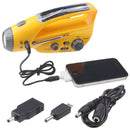 Digital Hand Crank Solar Self-Powered Dynamo AM/FM Radio Receiver With Flashlight Cell Phone Charger