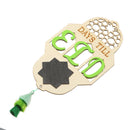 Wooden Eid Mubarak Ramadan Islam Countdown Calendar Hanging Decorations