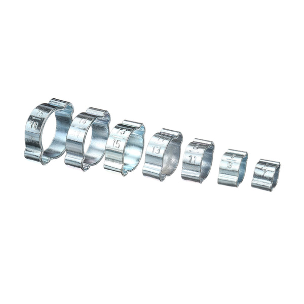 140Pcs 5-18mm Double Ear O Hydraulic Hose Fuel Clamp Sealing Pressure