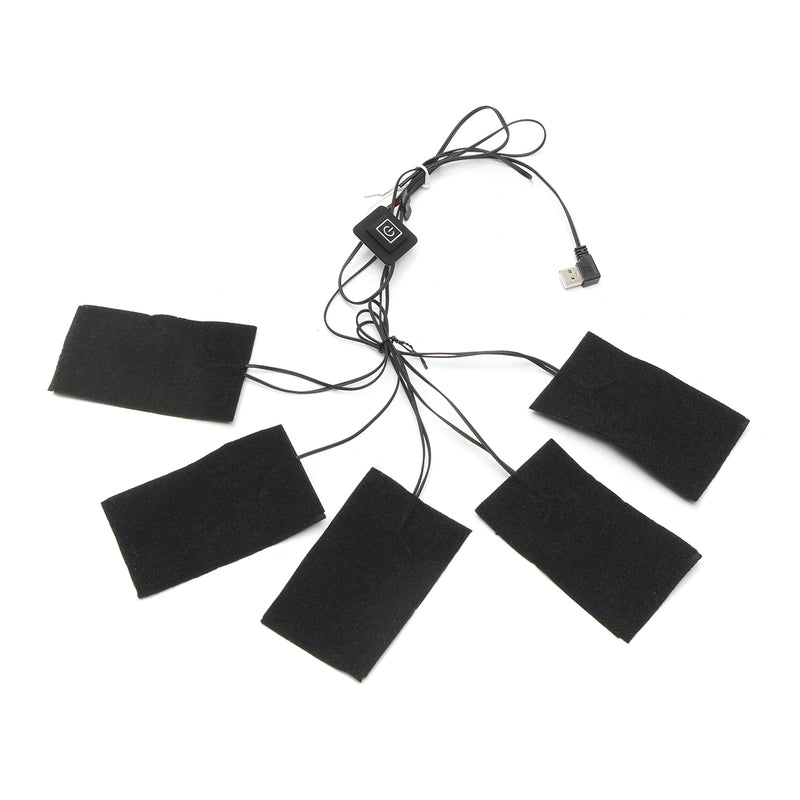 5pcs 65 Electric Heating Pad 3 Gear Adjusted DIY Thermal Vest Heated Clothes