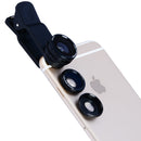 Apexel APL-CX3 3 in 1 Fisheye 0.65x Wide Angle 10X Macro Lens Kit