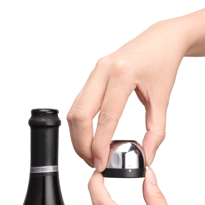 CIRCLE JOY CJ-JS02 Mini Ch-ampagne Stopper Bottles Stopper Sparkling W-ine Sealed Storage Mini Stopper Cork