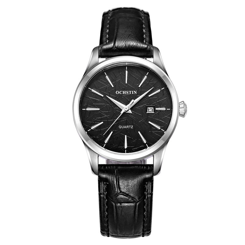 OCHSTIN LQ022-A Casual Style Female Wrist Watch Waterproof Leather Band Quartz Movement Watch