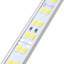 DC12V 50CM 14.4W SMD5630 U Shape Double Rows 72LEDs Rigid Strip Hard Bar Light