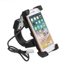 3.5-6inch Mobile Phone Holder Bracket USB Charger Motorcycle Mirror Mount