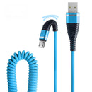 Bakeey 2.4A Spring Micro USB Type C Fast Charging Data Cable For Huawei P30 Pro Mate 30 5G Xiaomi 9Pro Redmi K20 Pro K30 S10+ Note 10 5G