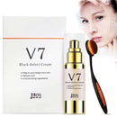 2in1 30ml Block Defect Whitening Cream Lotion Face Skin Care Concealer + Makeup Brushes