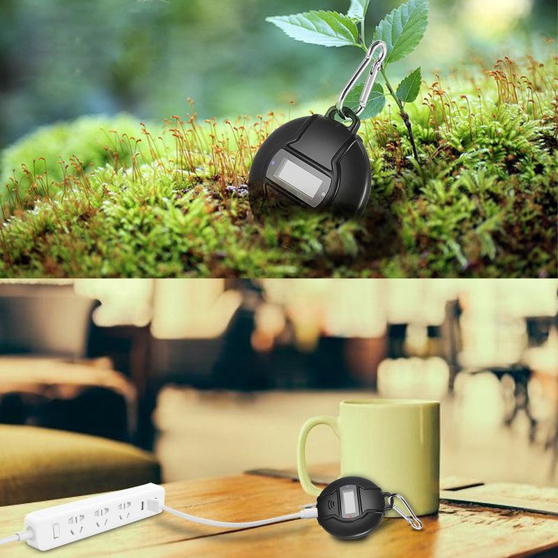 Loskii D3 Portable Solar/USB Ultrasonic Pest Repeller Outdoor with Compass for Travel Pests Control