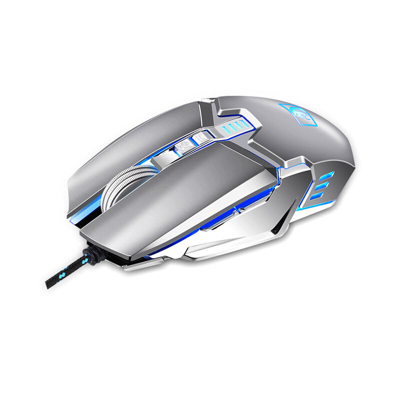 Newmen M312 2400DPI USB Wired Metal Scroll Wheel Backlit Optical Gaming Mouse