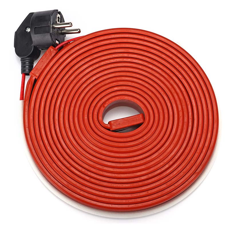 400W 240W 160W 80W Electric Heating Cable Wire Flexible Water Pipe Freeze Proof Heated Tape EU Plug