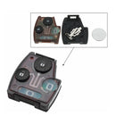 2 Buttons Remote Key Fob Case Shell With ID-46 Chip For Honda Accord Fit Civic