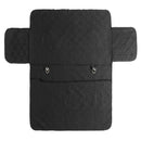 Black Microfiber Pet Dog Kids Couch Sofa Furniture Protector Cover Strap Waterproof Chair Covers