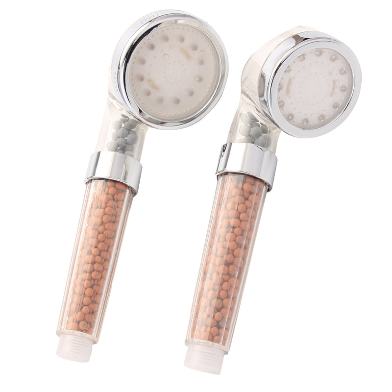 3 Colors Changing LED Light Shower Head Handheld Boosting Filtration Water Head