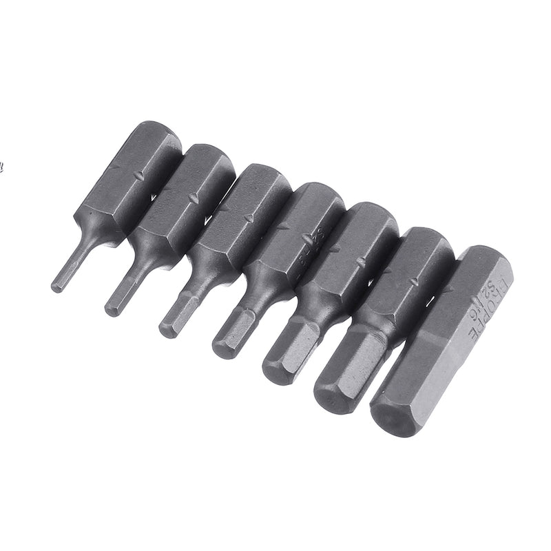 BROPPE 44Pcs S2 Screwdriver Bit Set Phillips Slotted Torx Hex Screwdriver Bits with Extension Rod 1/4 Inch Hex Shank