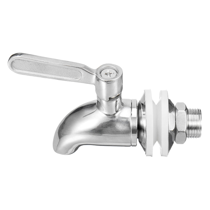 M16 Silver Stainless Steel Faucet Barrel Tap For Drink Beverage Juice Water Coffee With The Switch