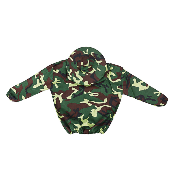Camouflage Tactical Beekeeping Jacket Anti-bee Suit With Netted Hat
