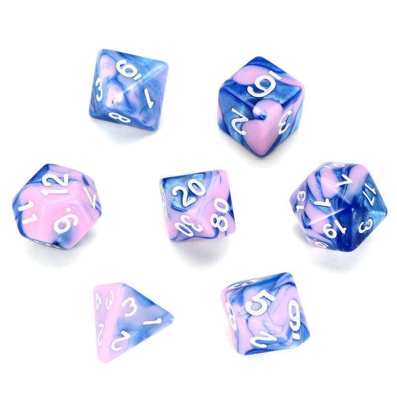 7 Pcs Polyhedral Dice Set Multisided Dices Set Role Playing Games Gadget