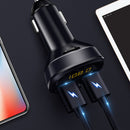 HY87 Car MP3 Bluetooth Charger Dual USB Cig arette Lighter QC3.0 Fast Charging