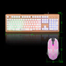 Colorful Backlight USB Wired Gaming Keyboard 2400DPI LED Gaming Mouse Combo for PC Game E-sports