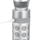 Rechargeable Wireless Mic AUX TF Card bluetooth Speaker Karaoke Recording Microphone Music Player