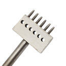 Leather Craft Round Hole Punch Cutter 2/4/6 Hole Row Puncher 5mm Spacing Hole Punch