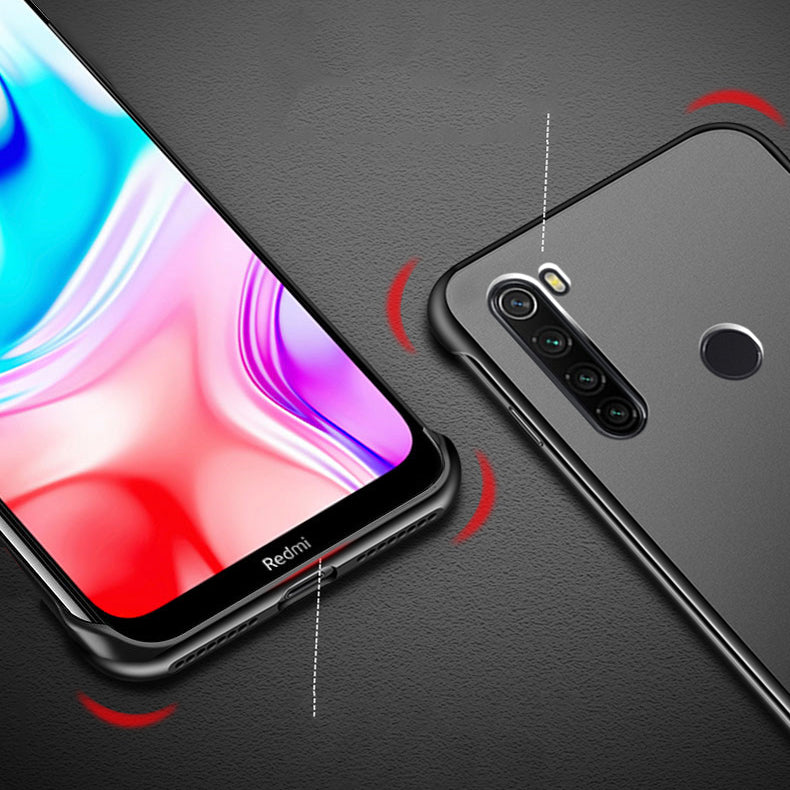 For Xiaomi Redmi Note 8T Case Bakeey Translucent Frameless Ultra-Thin Anti Fall Matte Hard PC Protective Case with Finger Ring