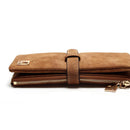 IPRee Vintage PU Leather Long Wallet Two Fold Billfold Pocket ID Credit Card Holder Coin Purse Men Women