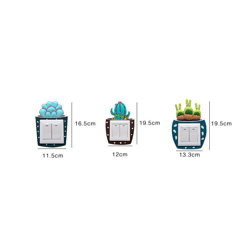 Luminous Light Switch Stickers Cartoon Decorative Wall Stickers