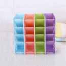 Multi-functional 4 Grids Desktop Hollow Pen Holder Office School Storage Case Desktop Pen Pencil Organizer