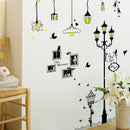 Creative Cartoon Chandelier PVC  Wall Sticker DIY Removable Household Decor Waterproof Wall Stickers