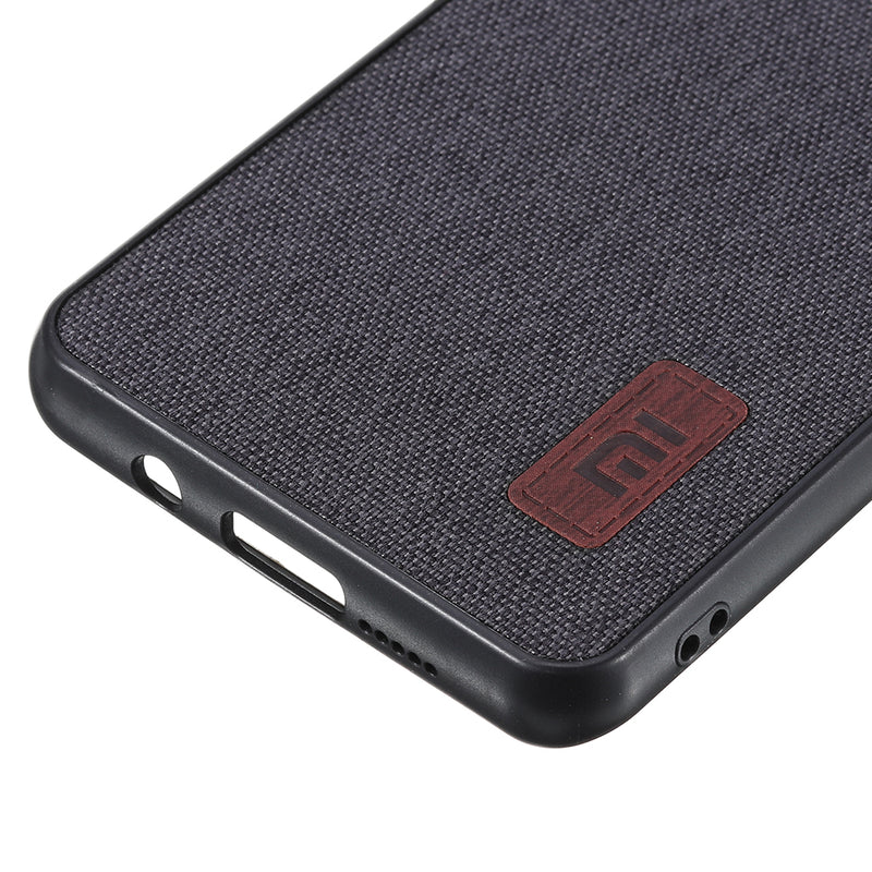 Bakeey Luxury Fabric Splice Soft Silicone Edge Shockproof Protective Case For Xiaomi Mi Note 10 / Mi Note 10 PRO/ Xiaomi Mi CC9 pro