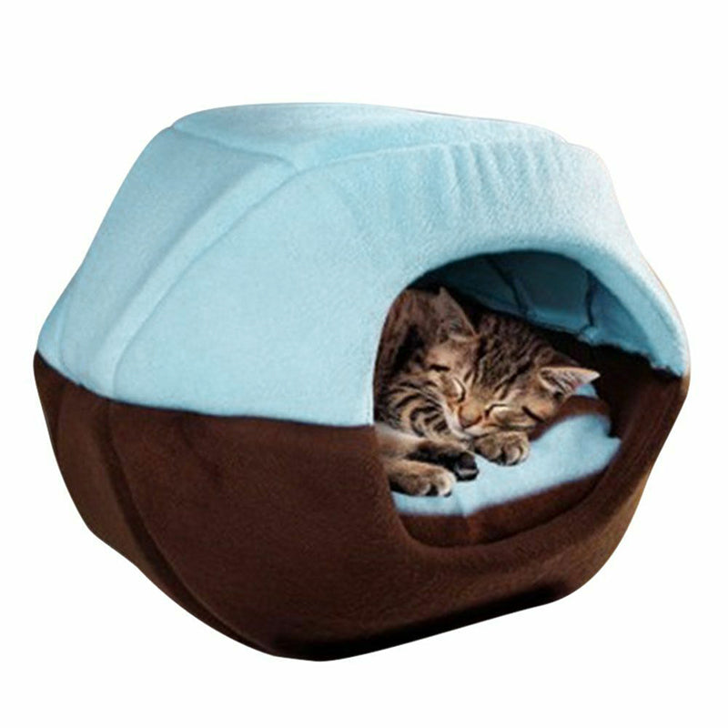 Cat Dog Bed Pet Mat House Foldable Soft Warm Animal Puppy Cave Winter Sleeping Pad