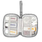 BUBM QYR Single Double Layer Electronics Accessories U Disk Cable Organizer Data Cable Storage Bag