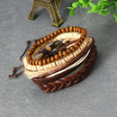 Trendy Wrap Bracelet Multilayer Bead Chain Jewelry Gift Men Bracelet