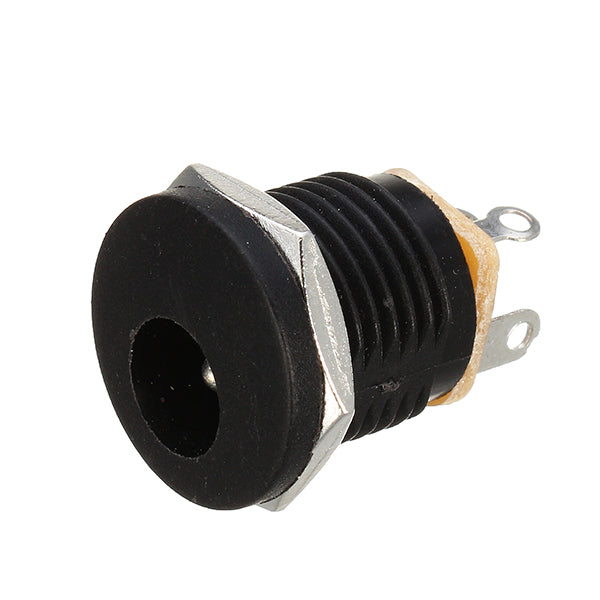 50pcs DC-022 5.5-2.1mm Round Hole Screw Nut DC Power Socket ROHS Internal Diameter 5.5mm