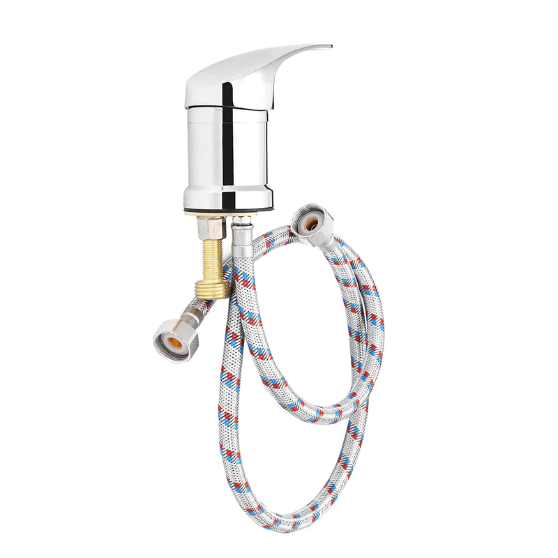 Hot/Cold Water Mixer Tap Shower Head Sprayer Hose 1/2" For Hairdressing Salon