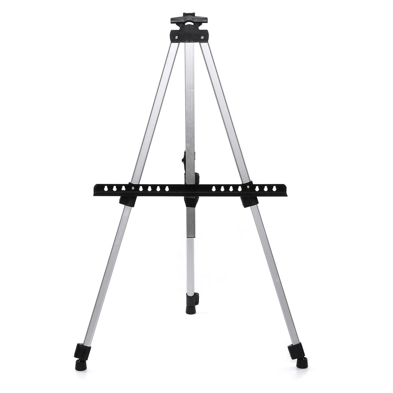 Foldable Aluminum Alloy Painting Tripod Painting Easel Telescopic Tripod Drawing Board Display Stand Sketching Rack with Storage Bag
